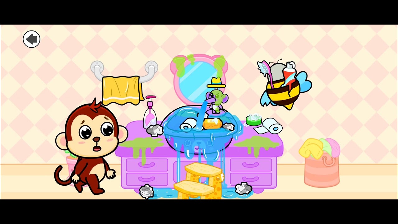 Cleaning rooms in game first time amazing