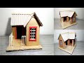 How to Make a Realistic Mini House Using Cardboard | Easy DIY Project