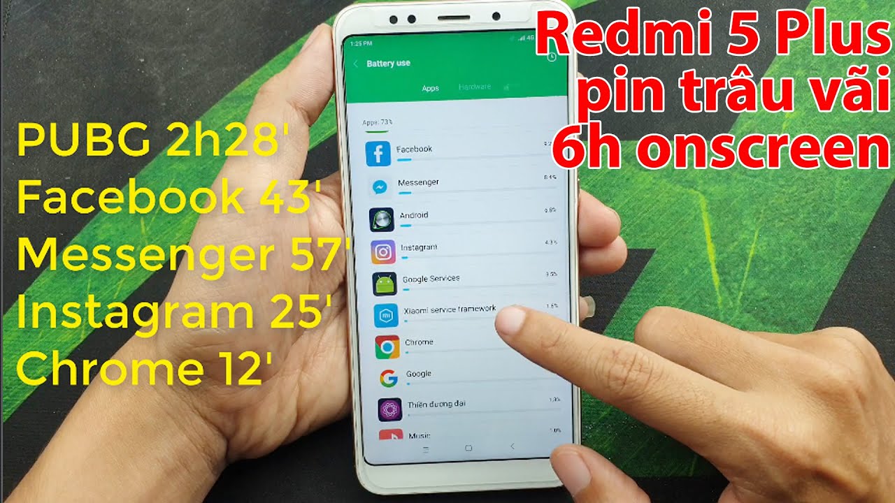 TEST PIN Xiaomi Redmi 5 Plus | Mua ĐiệnThoại Giá Rẻ Trên Shopee | Mua Hàng Online