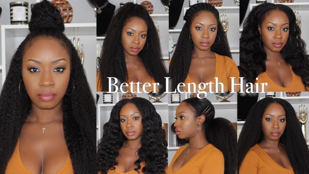 How to Blend 4c Natural Hair with Afro Kinky Coily Clip Ins  BetterLength  Hair