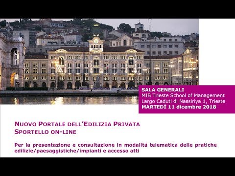 Nuovo portale dell’edilizia privata - Comune di Trieste