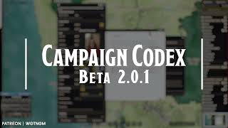 Campaign Codex - Beta 2.0.1