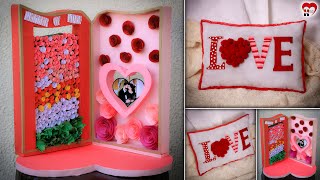 Love Pillow!!.. Couple Need This Cute Ideas DIY Heart Pillow / Showpiece Making At Home