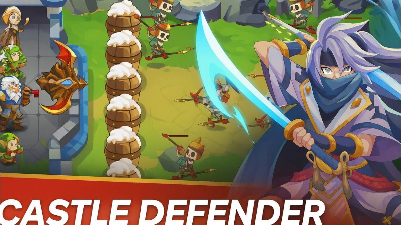 Gameplay and Review Game Castle Defender Premium from Playstore 