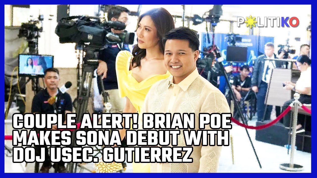 Couple alert! Brian Poe makes SONA debut with DOJ Usec. Gutierrez