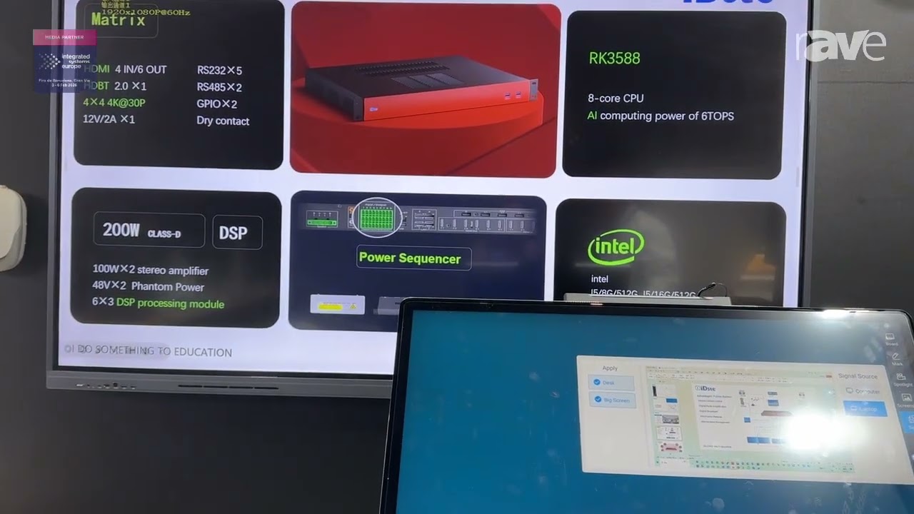 ISE 2026: iDste Demonstrates NC-03P Terminal + CP-PRO Smart Control Panel
