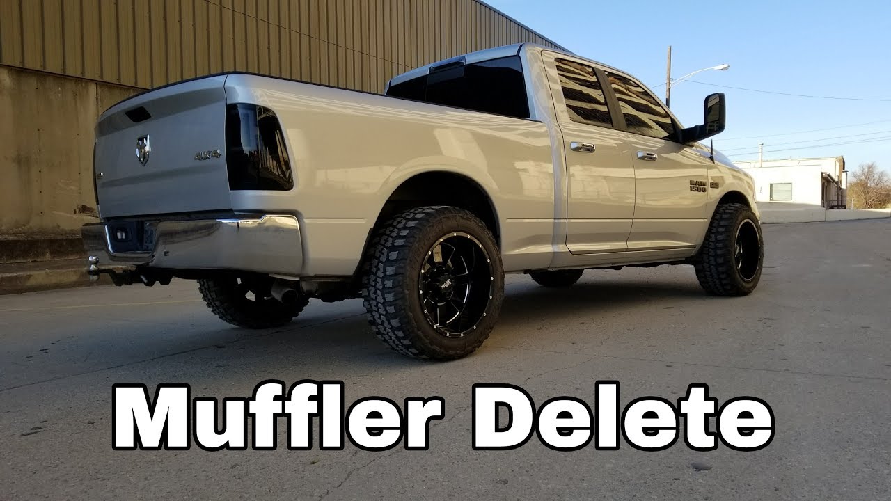 2015 Ram 1500 Single Exhaust Muffler Delete YouTube
