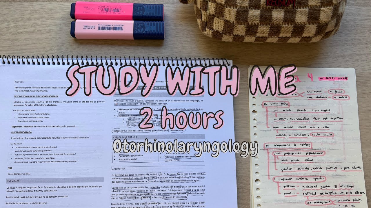 Study with me 2 hours 🩺 | no break - no music - note-taking 📝 - YouTube