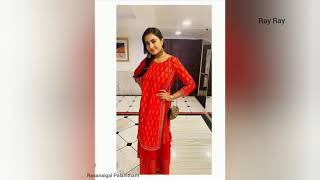 Janani Ashok Kumar Dress Collection Nini Serial Actress Dress Collection