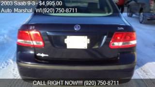 2003 Saab 9-3 Linear 4dr Sedan for sale in Appleton, WI 5491