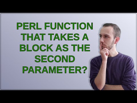 Perl function that takes a BLOCK as the second parameter?