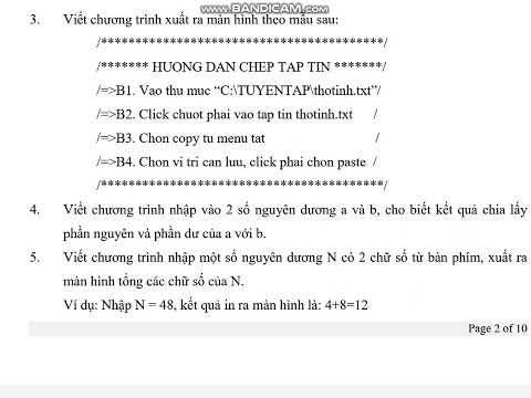 Tin 10: Bài tập Python sử dụng lệnh nhập, xuất dữ liệu