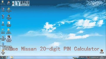 Nissan 20 digit PIN Calculator install and operate video