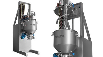 PerMix PAMD 500 EC Vertical Paddle mixer-dryer with lifting system for easy clean abilities