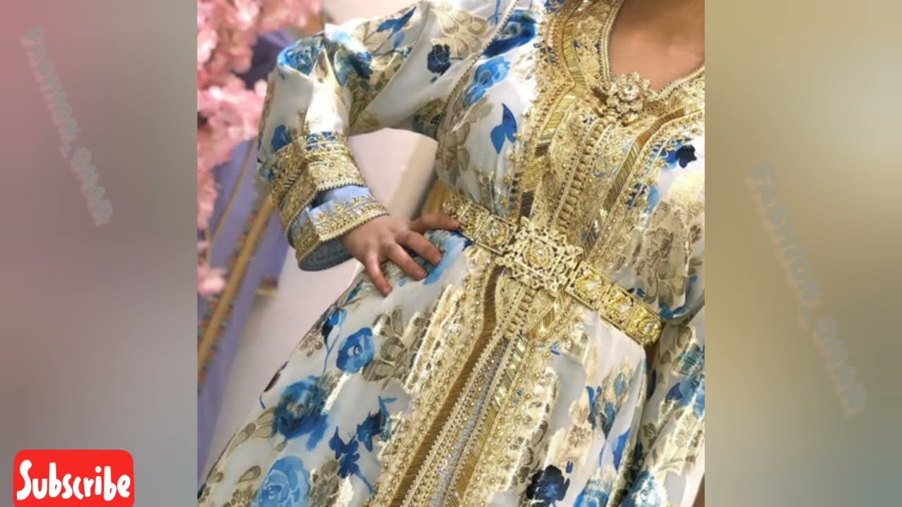 جديد تكشيطة مغربية بتوب تليجة🌻أخر مكين فموضيلاة القفطان المغربي 2022