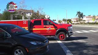 LACoFD Paramedic Squad 32 Responding