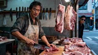 Dia menjual babi 5 tahun, cuma pakai pisau babi—ternyata agen top, pisau bunuh spion!#cdrama #movie