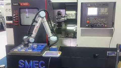 SMEC Machine Tools_SL2500SY+협동(UR) ROBOT을 적용한 자동화 SOLUTION