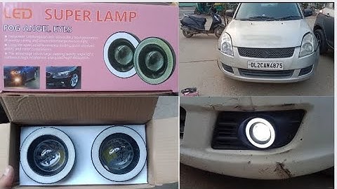 Swift Old Model Projector Fog Lamp Installation