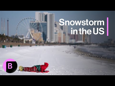Massive Snowstorm Sweeps Through US South