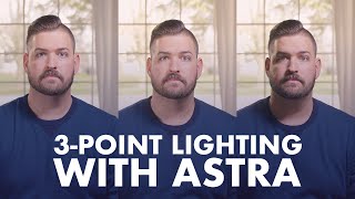 3-point lighting tutorial | Litepanels Astra screenshot 5