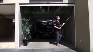Toldo Vertical da Stobag em Cristal Plus Transparente com Guias Laterais