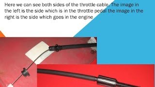 How to replace the throttle cable