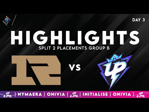 RNG vs UP Highlights | LPL Split 2 Placements Group B | Royal Never Give Up vs Ultra Prime by Onivia