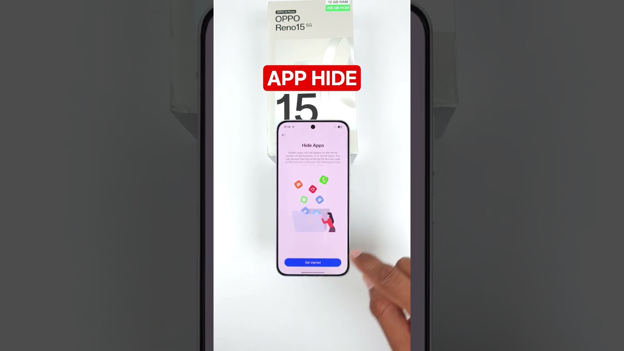 Oppo reno 15 me App Hide Kaise Karen - #opporeno15 #apphide #settings #shorts