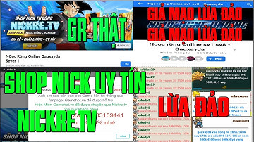 NGỌC RỒNG ONLINE - 1 SỐ THÔNG TIN GIÀNH CHO ANH EM CHƠI NRO TRÁNH XA LỪA ĐẢO...VÀ GIAO DỊCH AN TOÀN