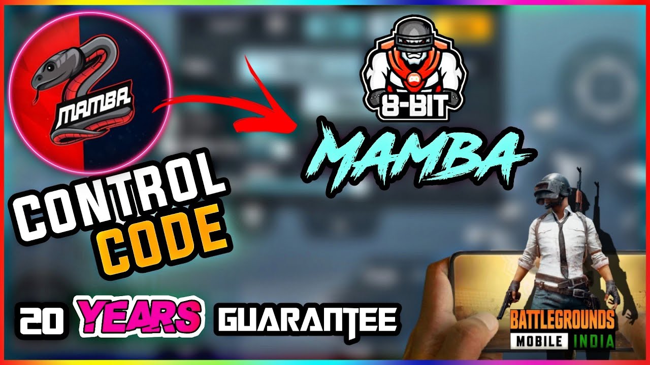 (BGMI) 8bit MAMBA CONTROL Code And New Sensitivity code 2021ll Bgmi ll Best 4 finger claw