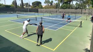 Pickleball - Vince Cortes and Angie Kaeophun vs Tim Turner and JD Lee