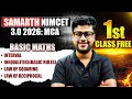 Samarth NIMCET 3.0 2026 | MCA | 1st Class FREE | Basic Maths – Interval, Inequalities & Laws #nimcet