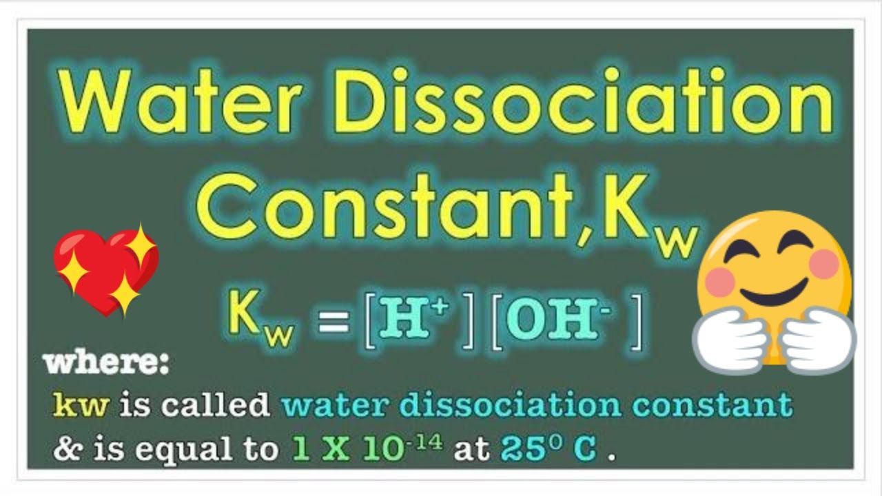Water Dissociation Constant Kw Chemistry Class 11 Urdu/ Hindi Ionisation Constant of water