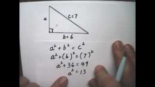 Pythagorean Theorem 1 Find Leg - Tutor Algebra