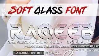 How to make soft glass font Very easy and simple  | Glass Font Editing | Zarraq Creation screenshot 4