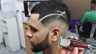 corte de cabelo masculino com listra 2018