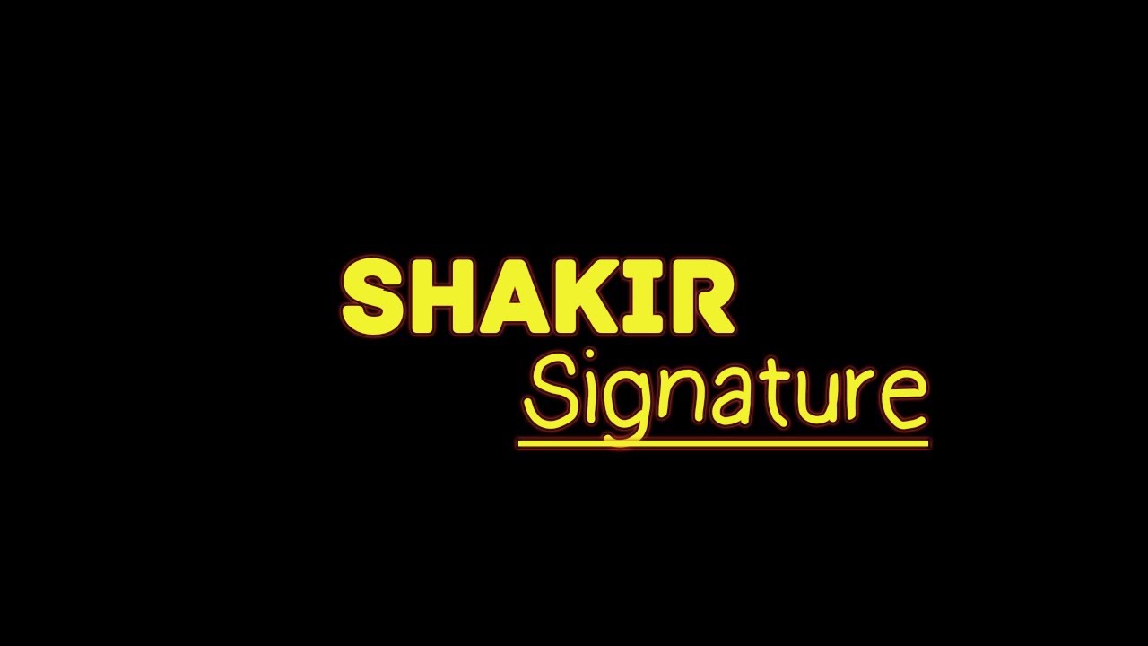 Shakir Name Signature Style  Learn Your Signature