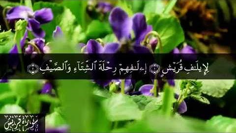 106 سورة قريش بصوت الشيخ سعد الغامدي