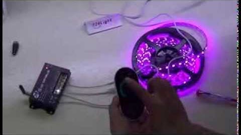 3Channels 8A each Channel 2.4G LED RGB Full Color Controller With Touch Remote