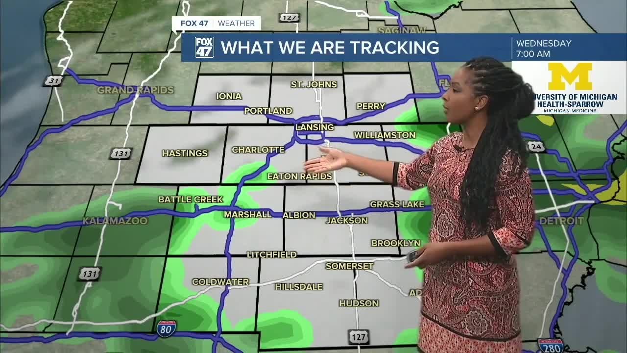 Scattered rain with isolated thunderstorms possible today - YouTube