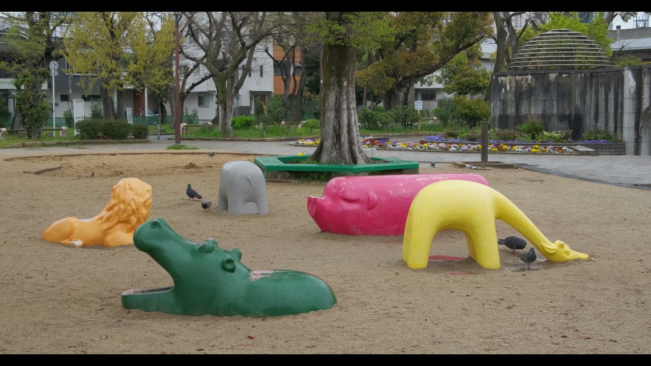 Sumiyoshi Park Ambience in Osaka (DCI 4K, Stereo Sound) ASMR