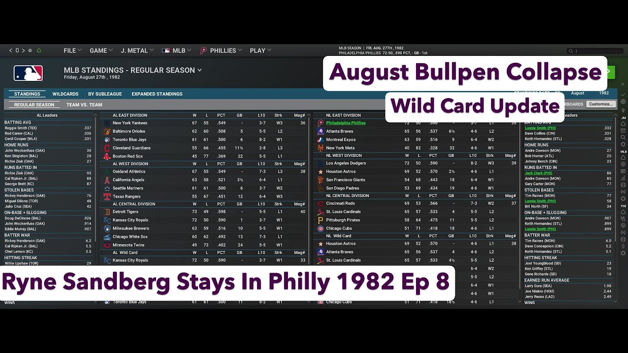 Bull Pen Collapse! 1982 Ryno Stays In Philly OOTP26  Ep 8