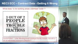 NEC3 ECC - Contract Data. Getting it wrong