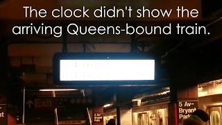 NYC Subway: New Countdown Clock on the 7 Line
