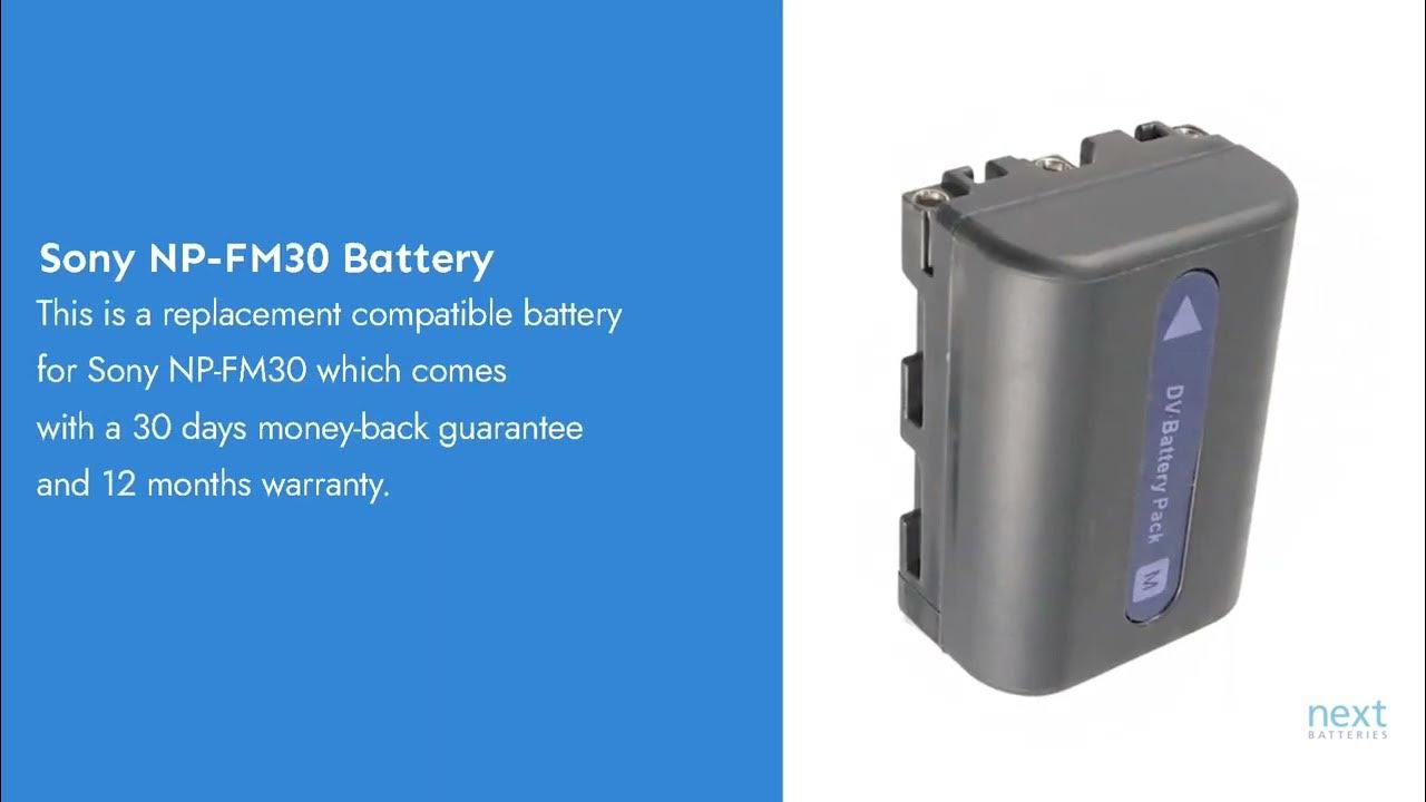 Sony NPFM30 Battery YouTube