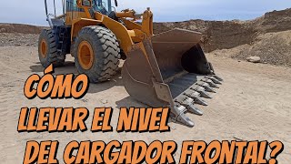 Cómo llevar el nivel en el cargador frontal, Komatsu wa380 #operadoresdemaquinas #excavator #komatsu