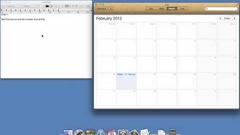 Mac OS X - Easily Adding Screenshots to a Document