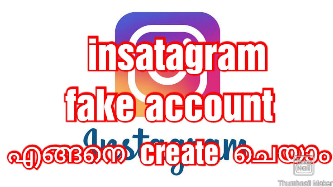 How to make fake account on INSTAGRAM in malayalam(100%) working #