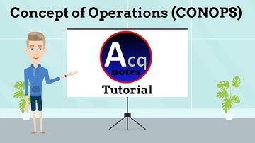 Concept of Operations (CONOPS) Tutorial